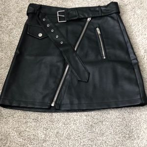 Leather skirt